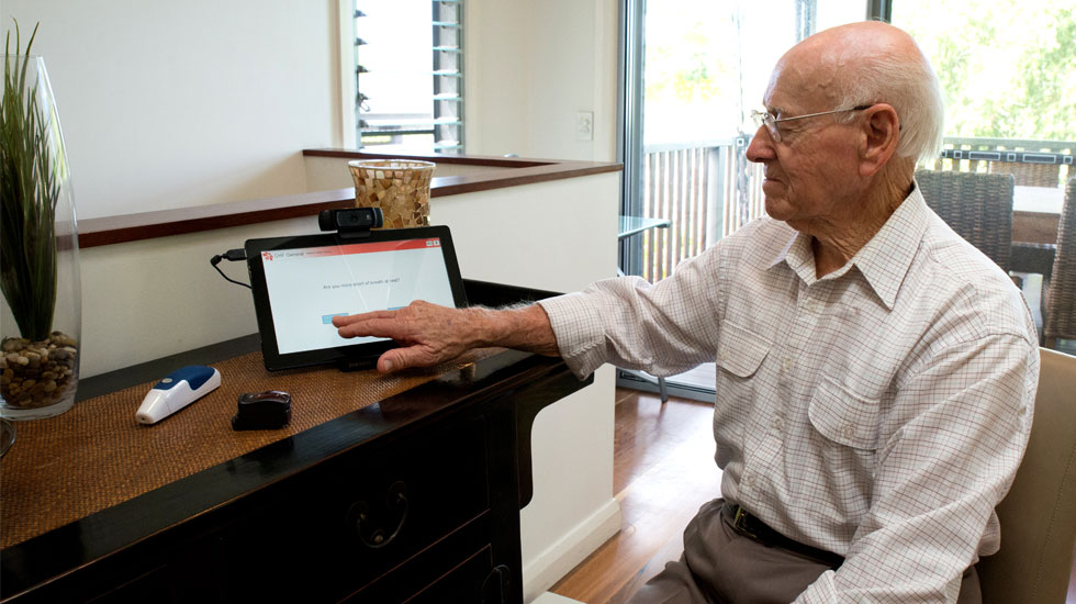 Man With Telehealth